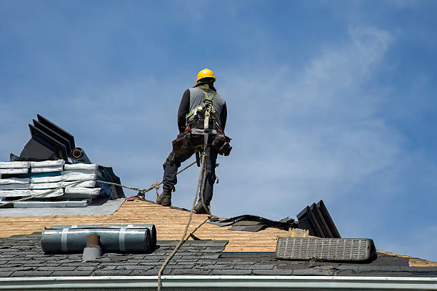 Professional Gutter Installation technician working in Morton, MN